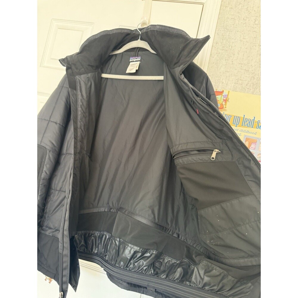 Vintage Patagonia Men’s Large Black Winter Insulated Rubicon Rider Jacket Coat - Picture 13 of 16